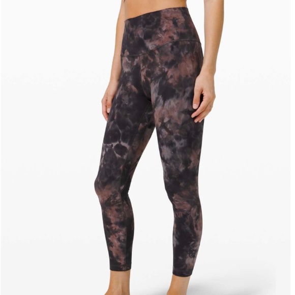 Lululemon Align Pant 25" *Diamond Dye Diamond Dye Graphite Grey Pink Pastel - Picture 1 of 4